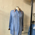 Blue Button Up (M)