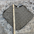 Black & Gold Vintage Shawl (OS)