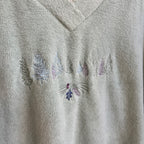 Green Embroidered Sweater (L)