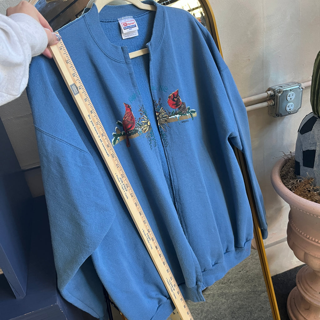 Blue Cardinal Cardigan (XL)