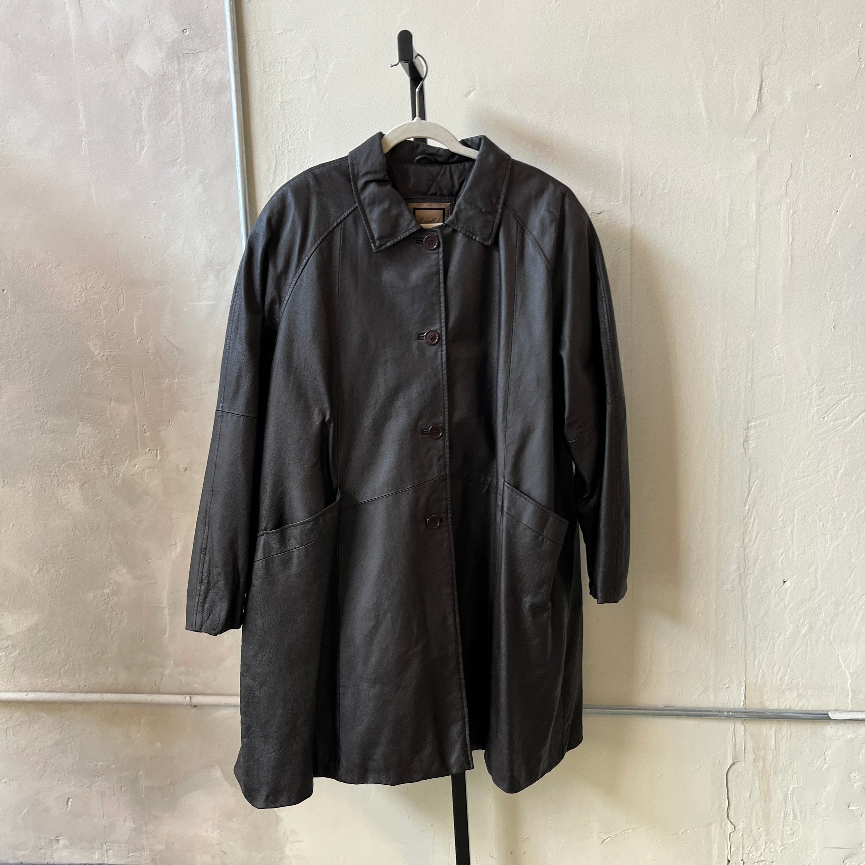 Leather Trench Coat (3X)