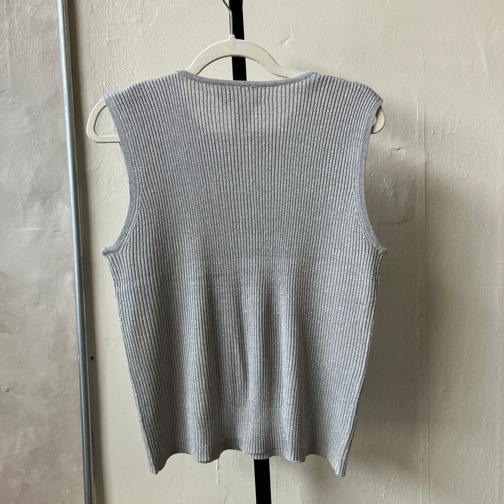 Silver Silk Tank (L)