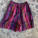 Colorful Plaid Shorts (M)