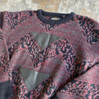 Vintage Sweater with Leather (L)