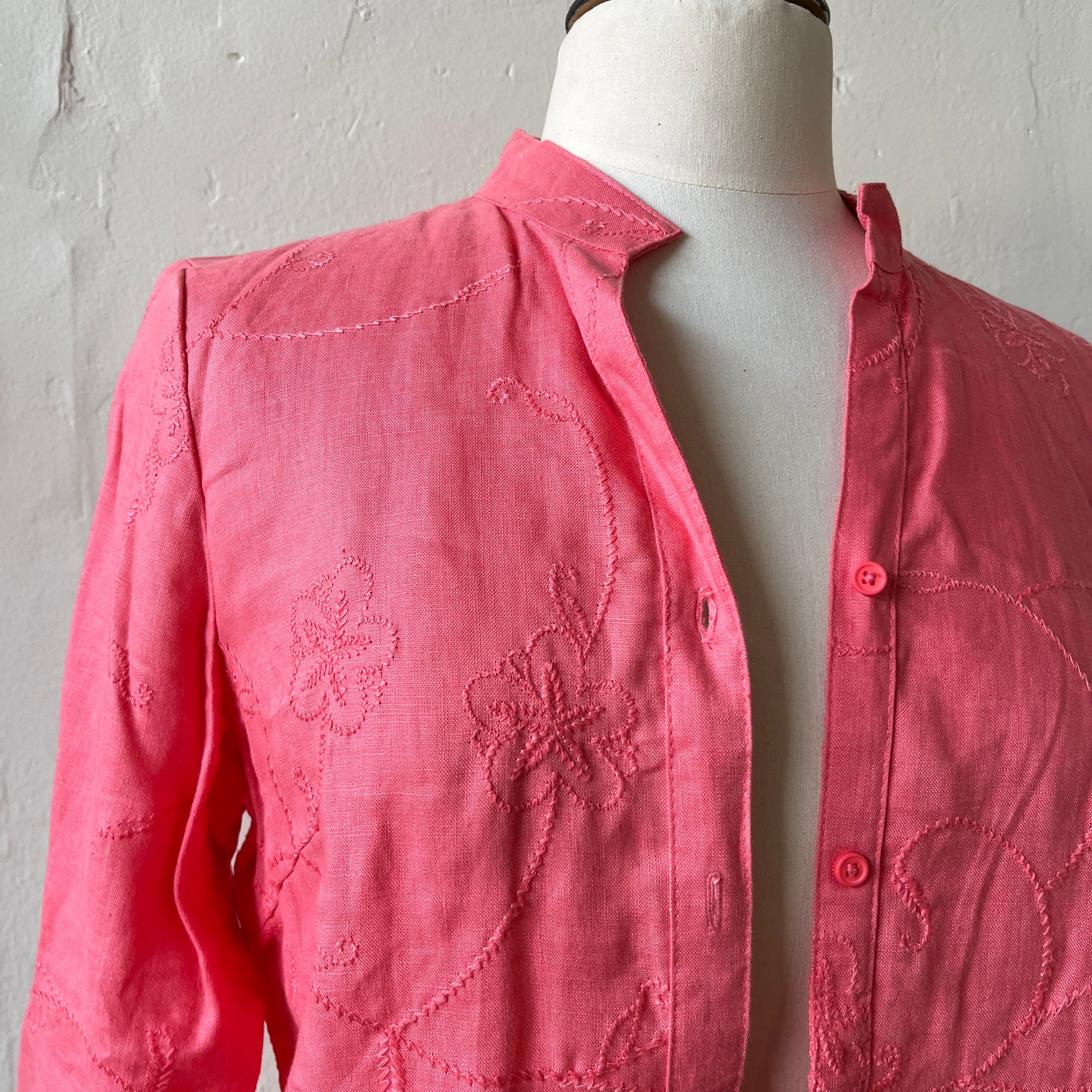 Pink Button Up (S)