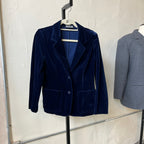 Blue Velvet Blazer (S)