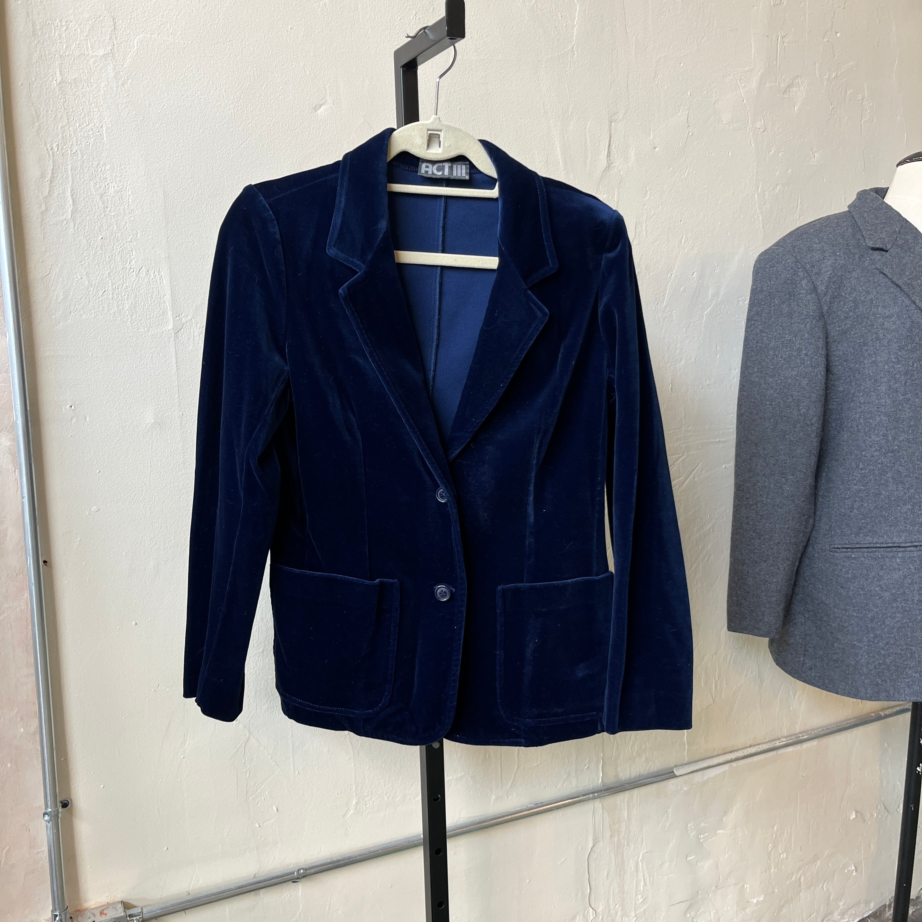 Blue Velvet Blazer (S)