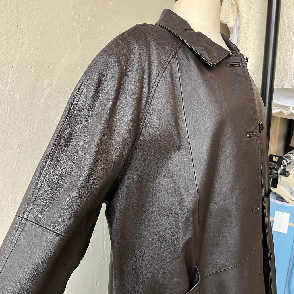 Leather Trench Coat (3X)
