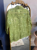 Green Button Up (M)