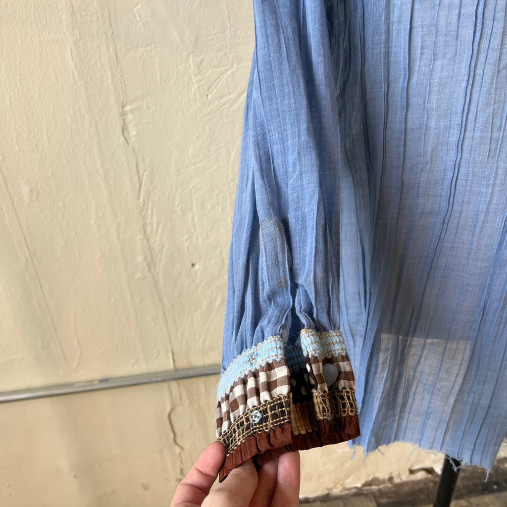 Blue Button Up (M)