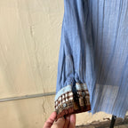 Blue Button Up (M)