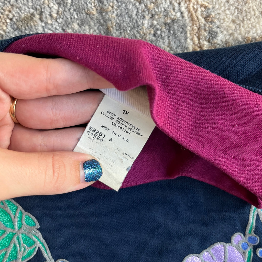 Floral Sweatshirt (1X)