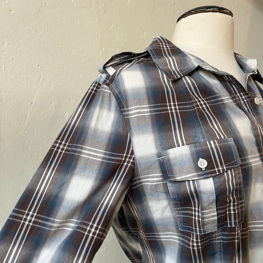 Plaid Button Up (L)