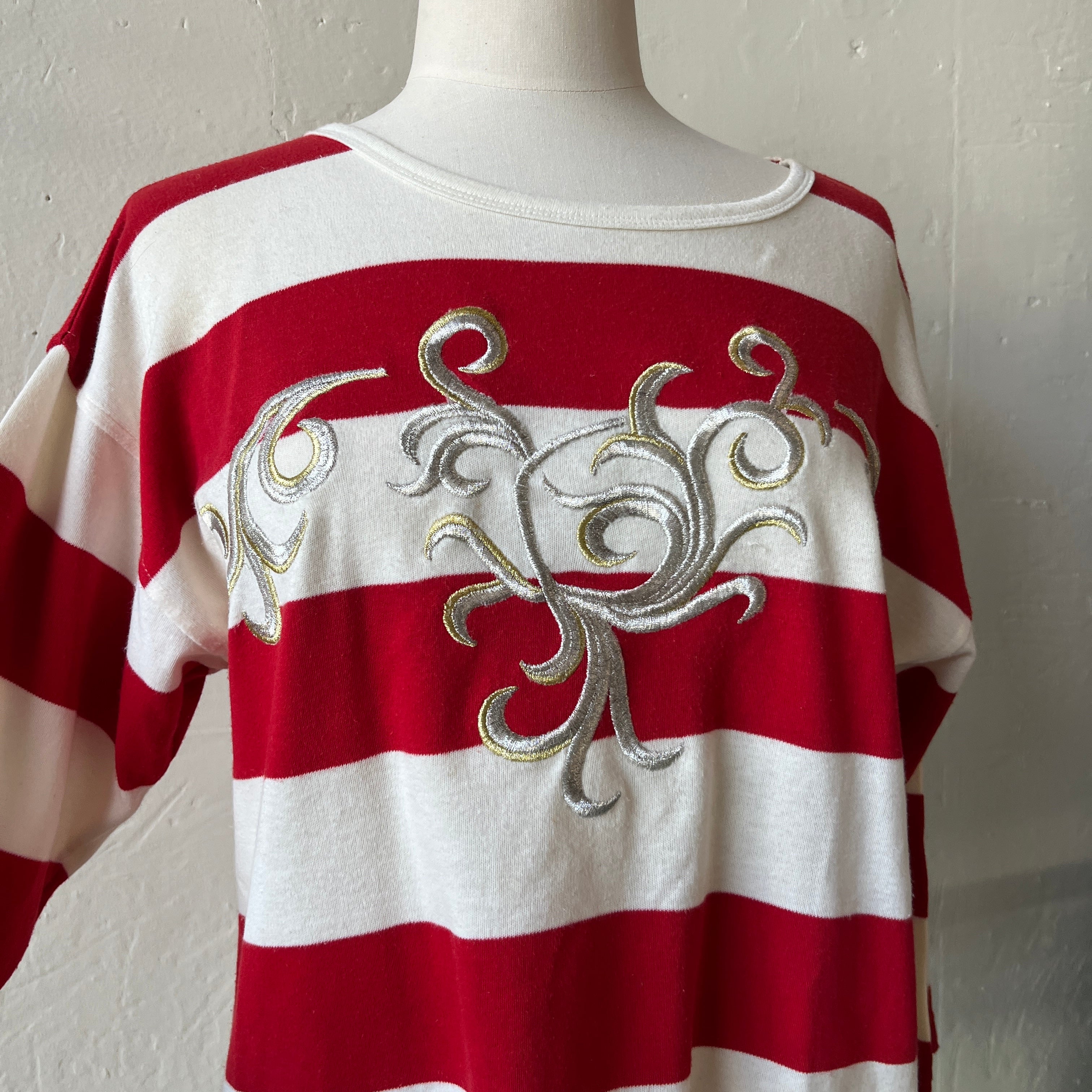 80s Striped Shirt (L)