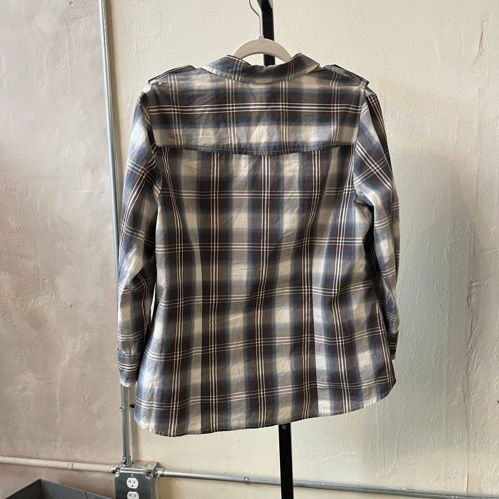 Plaid Button Up (L)