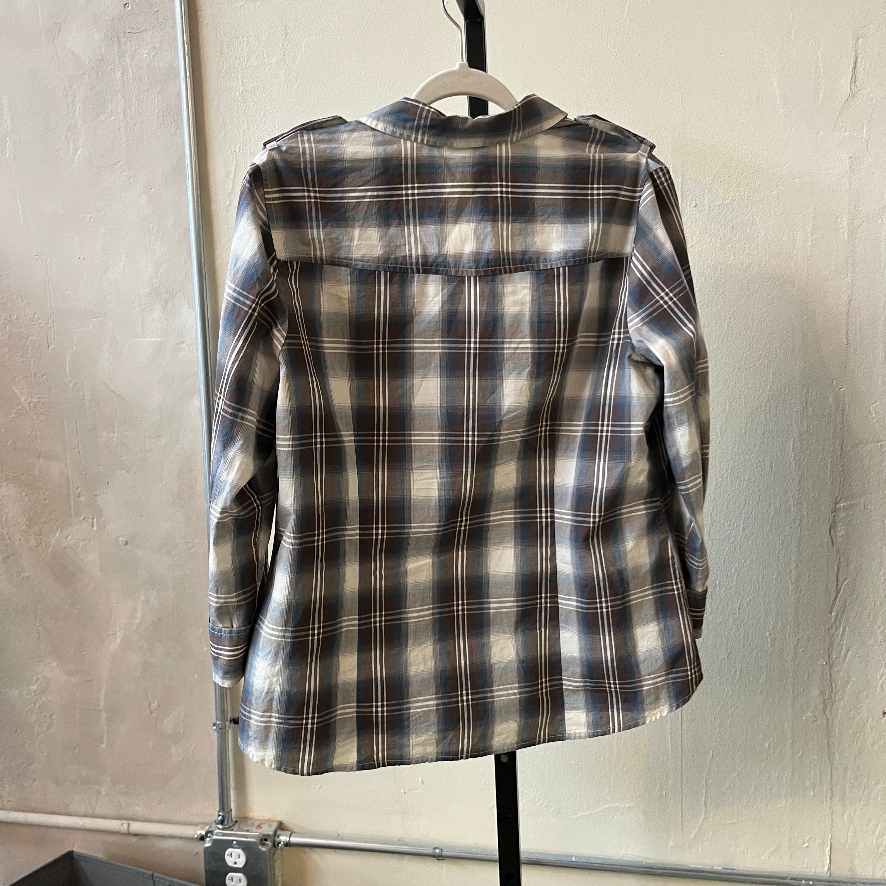 Plaid Button Up (L)