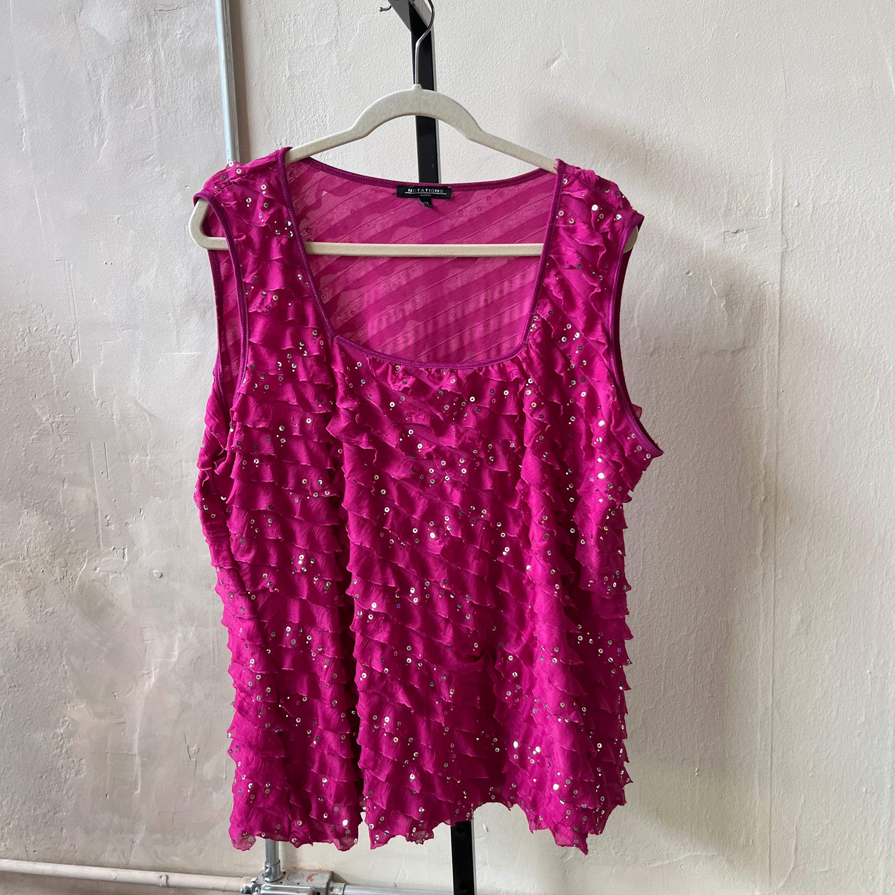 Y2K pink tank (3X)