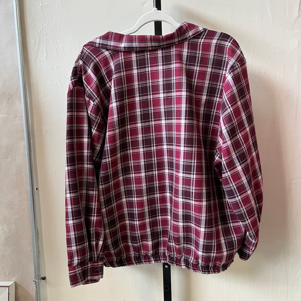 Plaid Zip Up (XL)