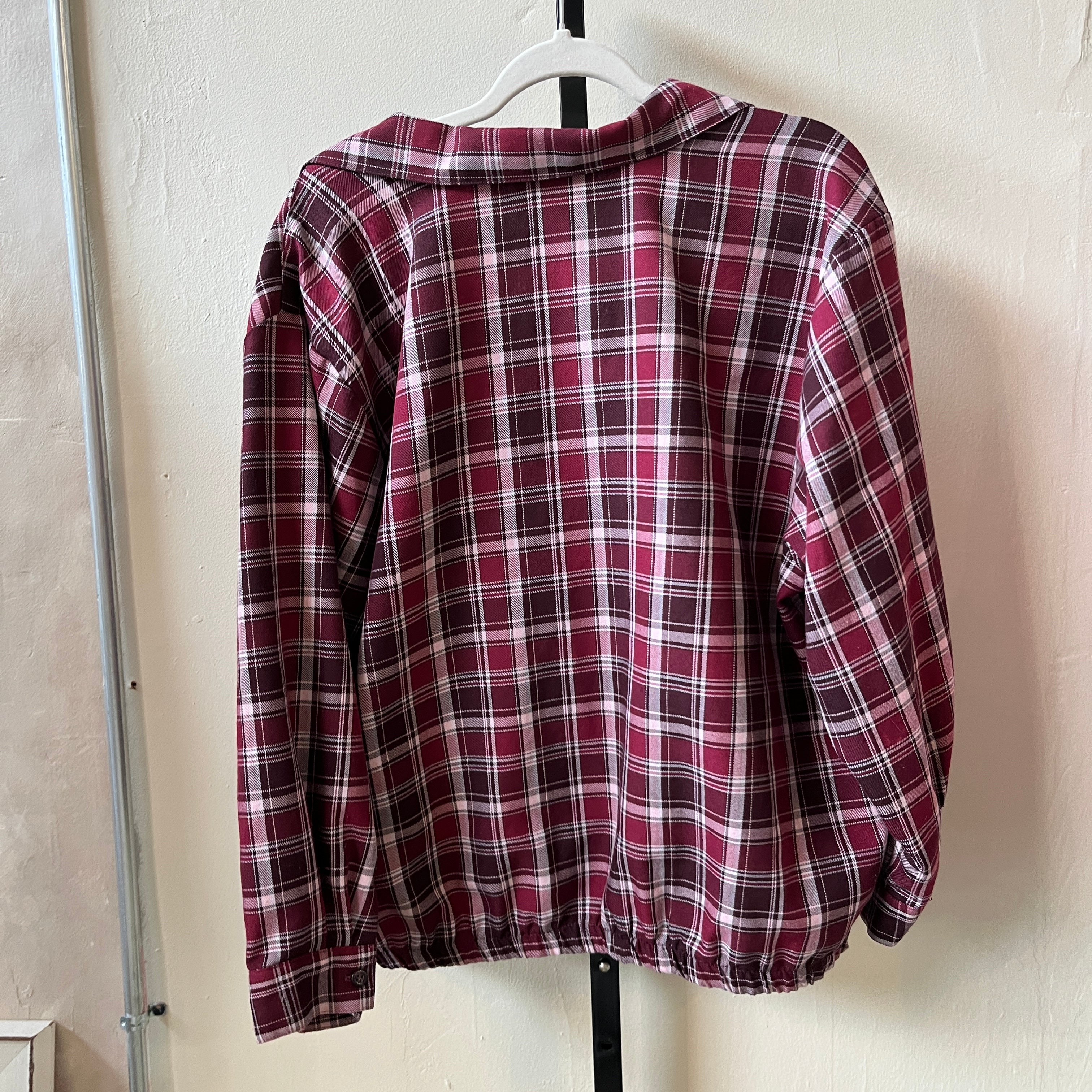 Plaid Zip Up (XL)