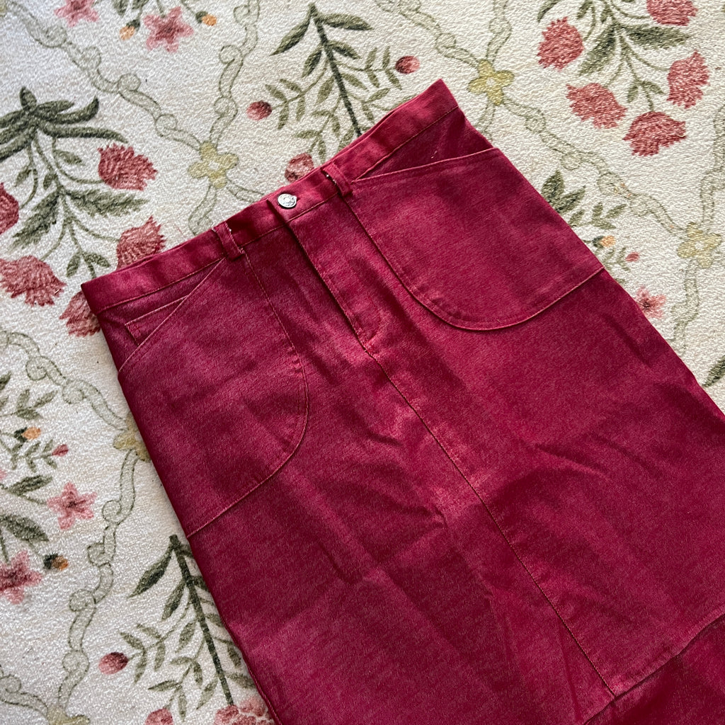 Metallic Red Skirt (S)