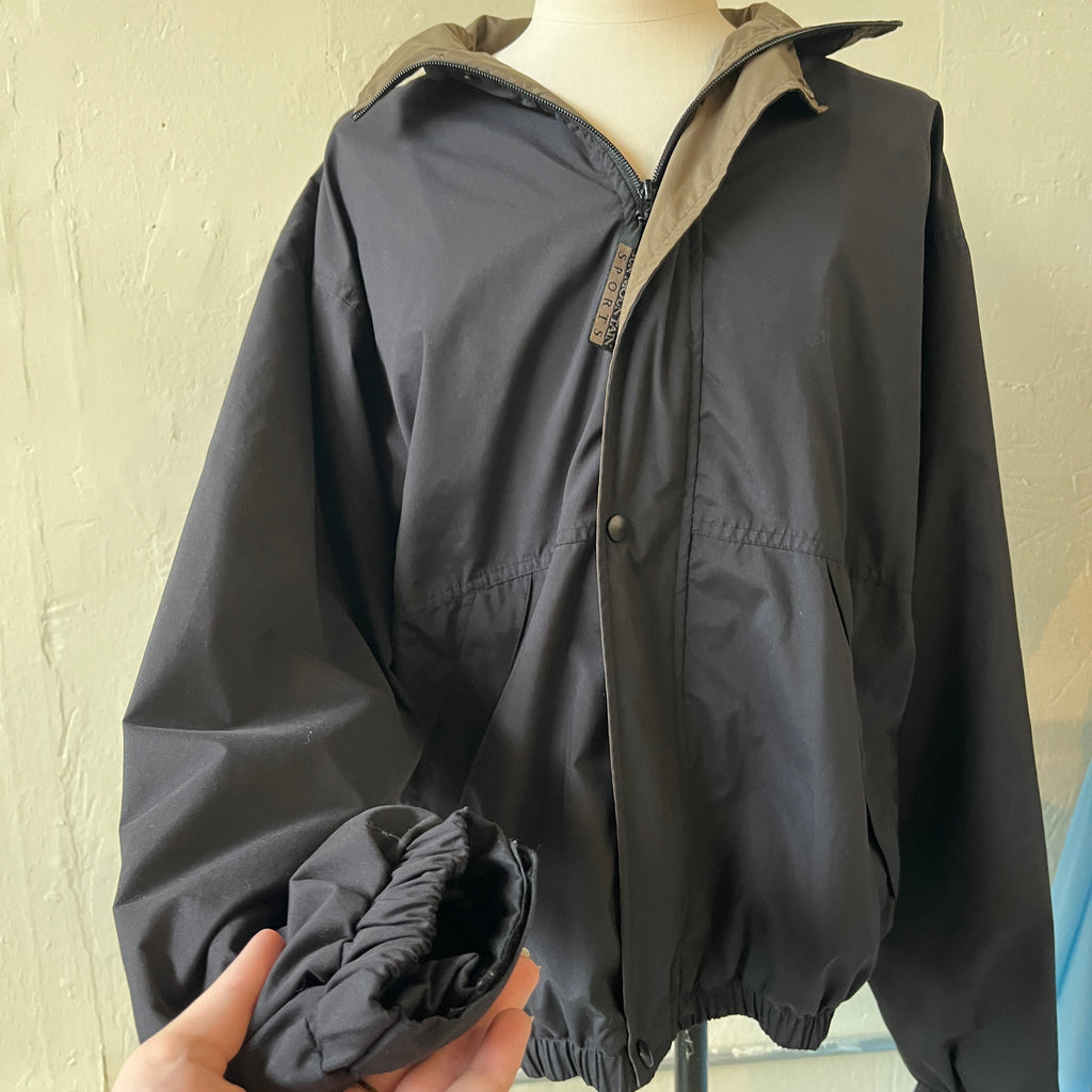 Black Windbreaker (M)