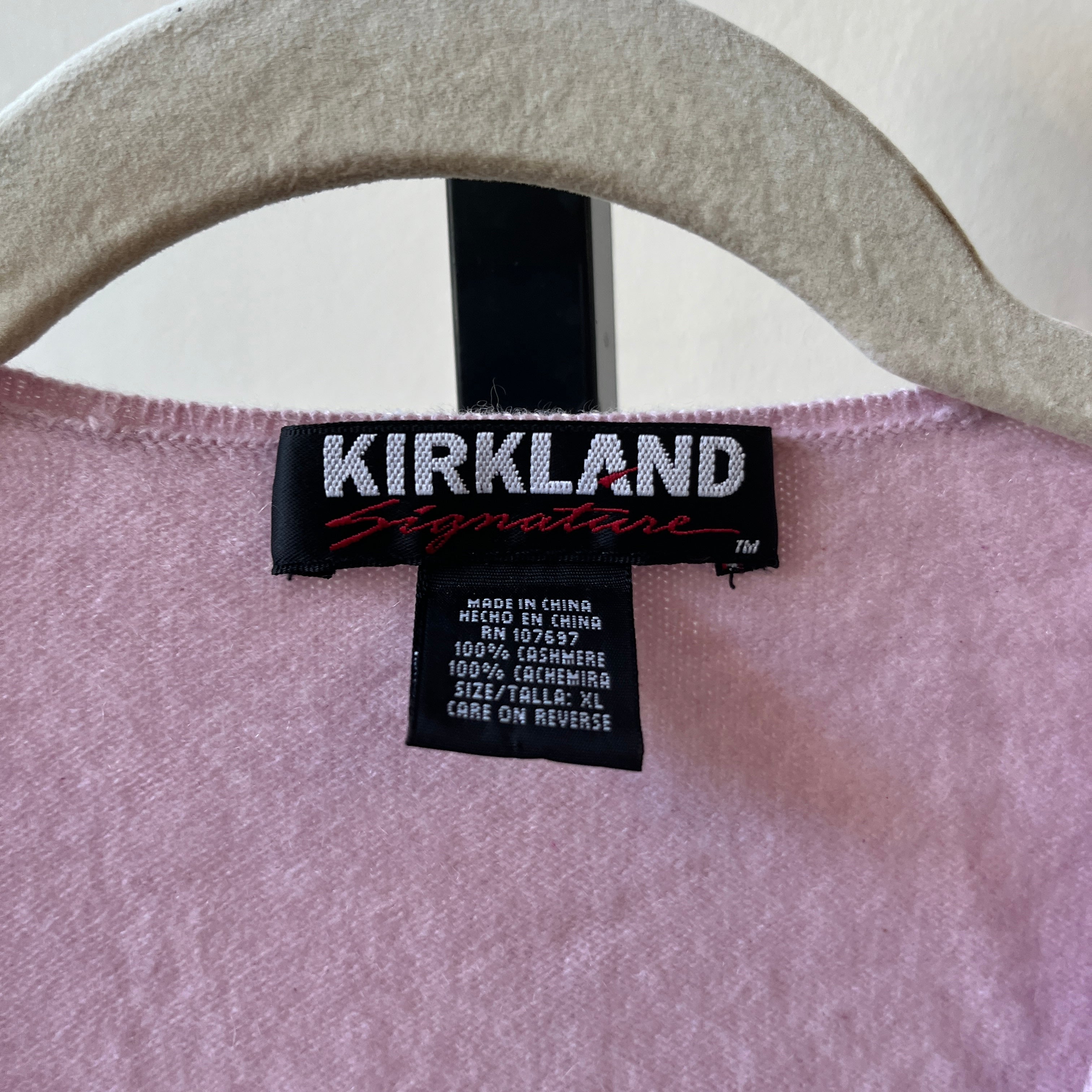 Pink Cashmere Sweater (XL)