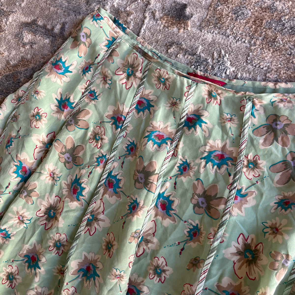 Green Silk Skirt (14)