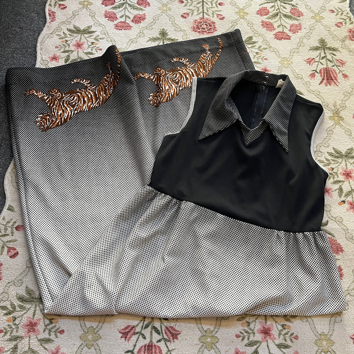 Black & White Vintage Dress (M)