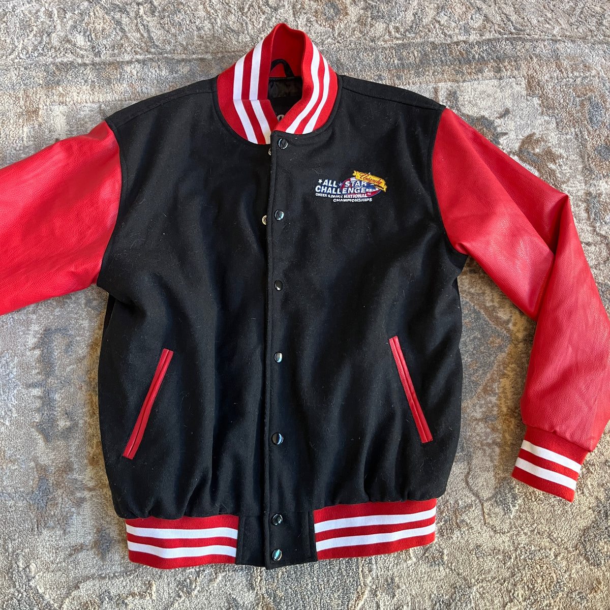 Red & Black Varsity Jacket (M)