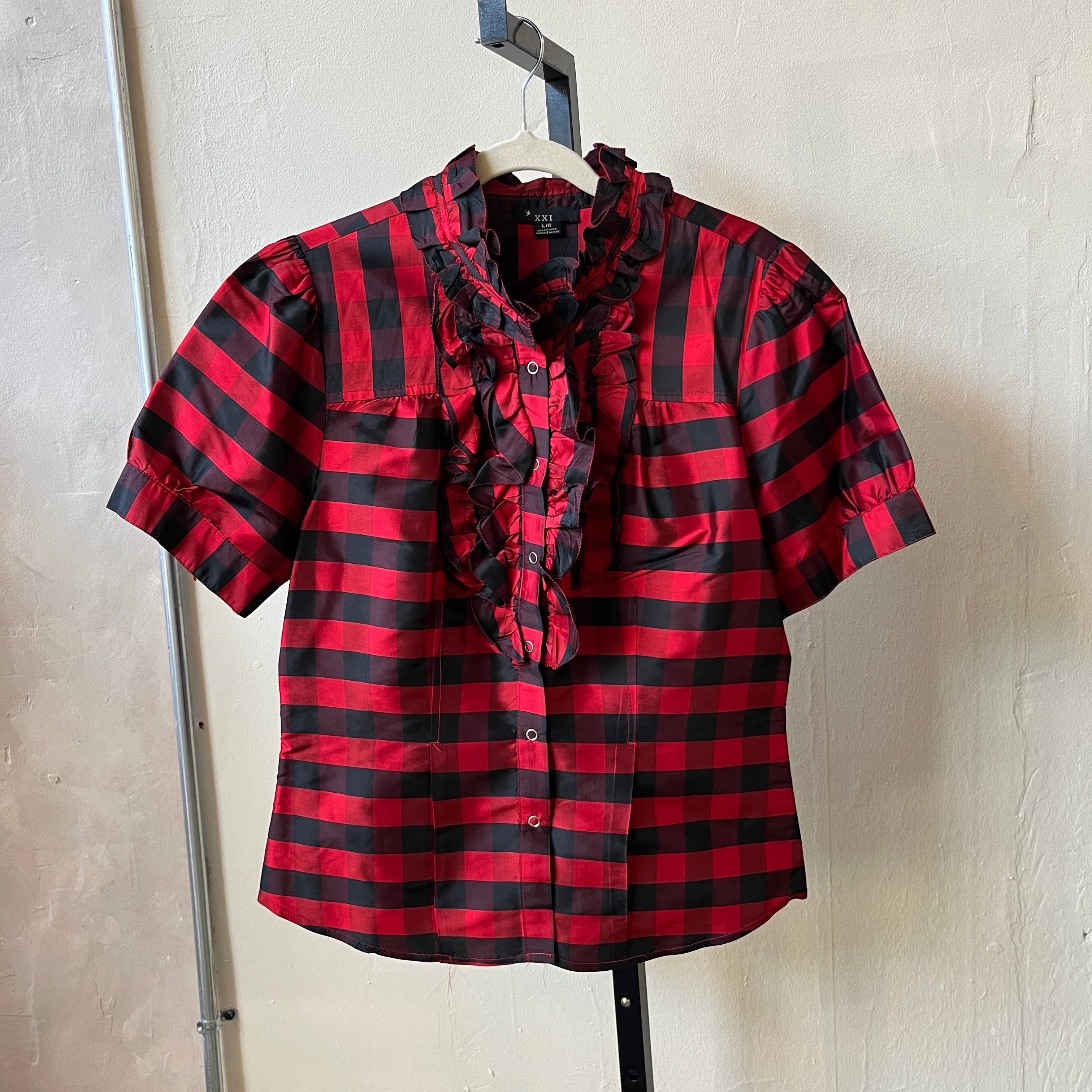 Red & Black Blouse (M)