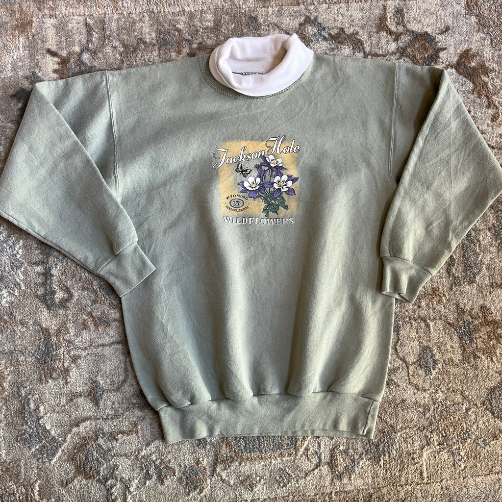 Green Vintage Sweatshirt (S)