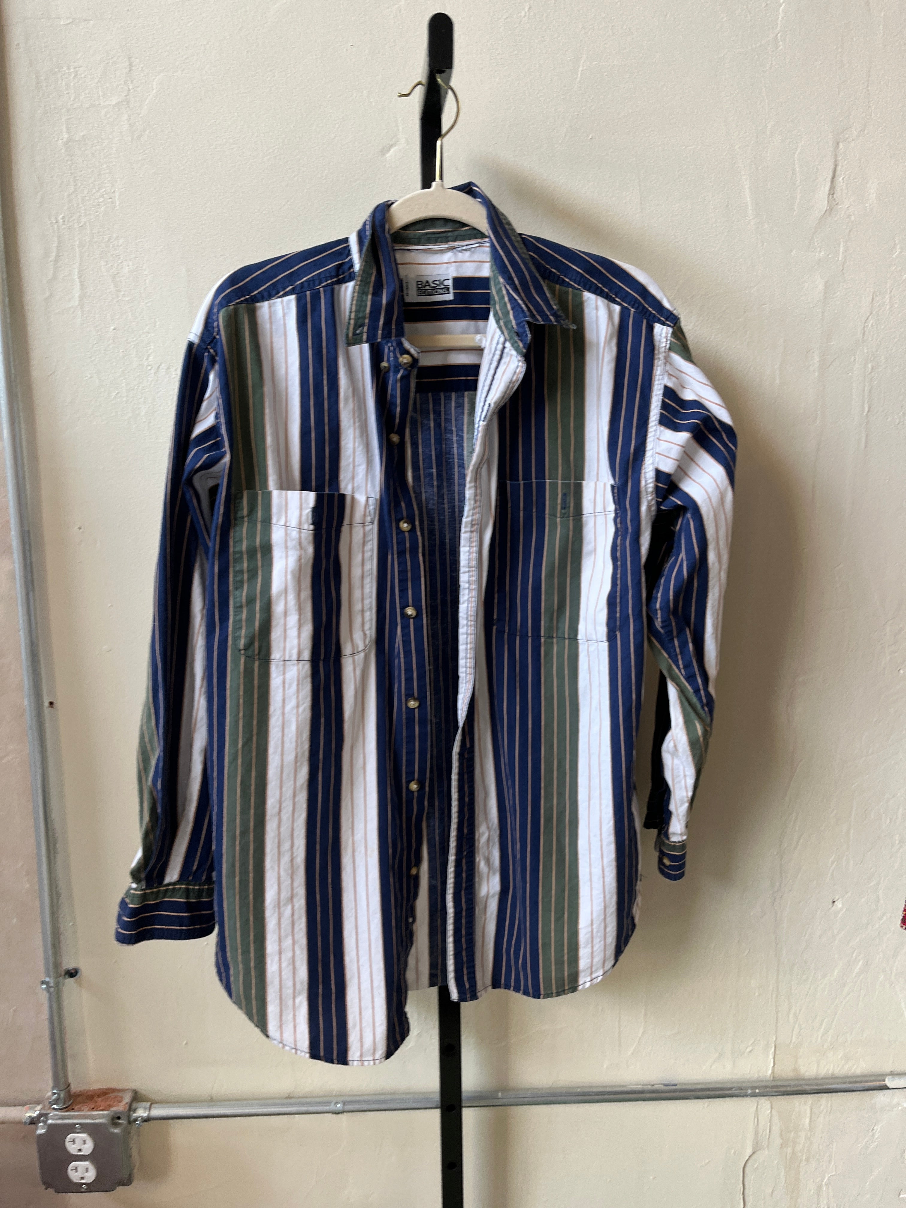 Striped Button Up (L)