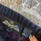 Vintage Sweater with Leather (L)