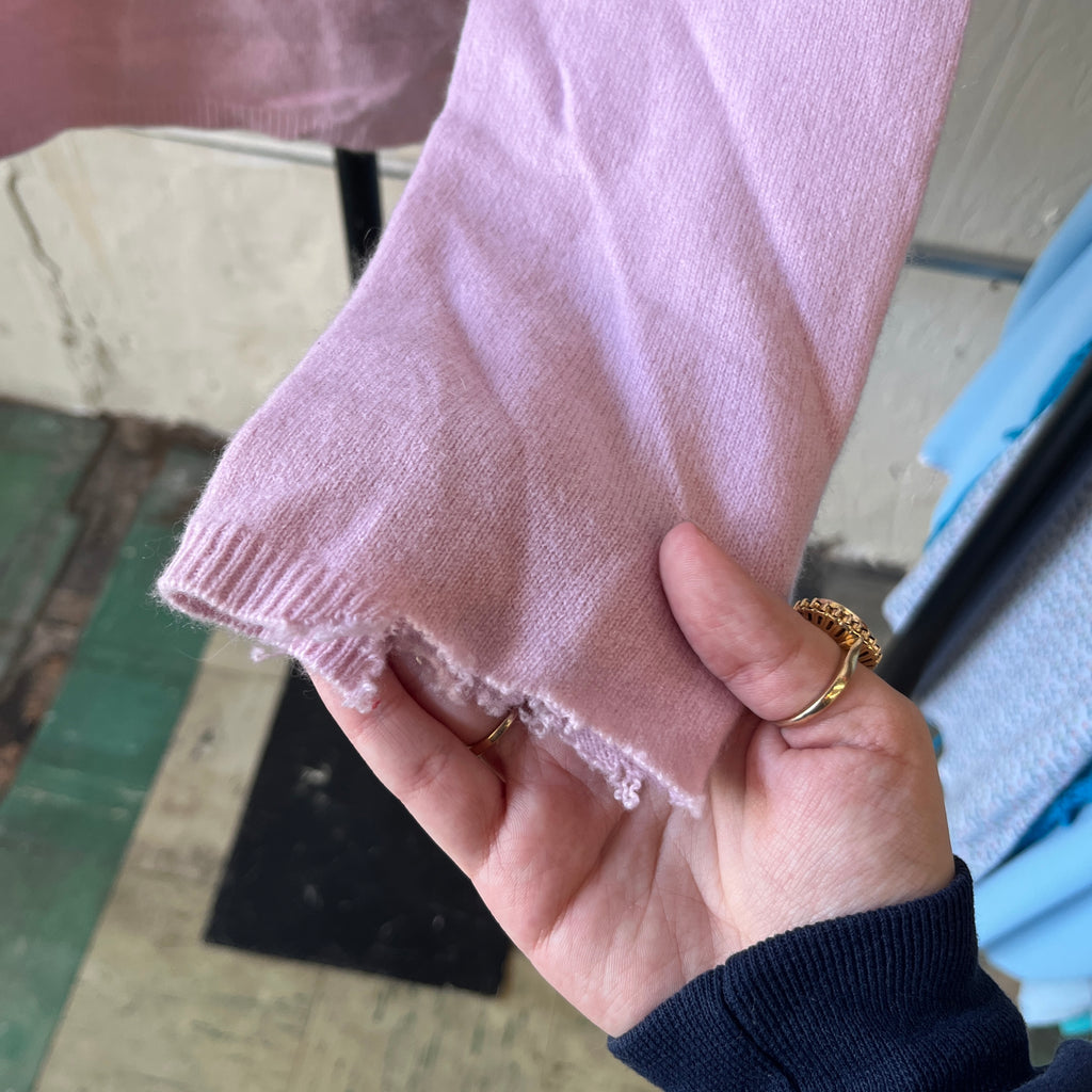 Pink Cashmere Sweater (XL)
