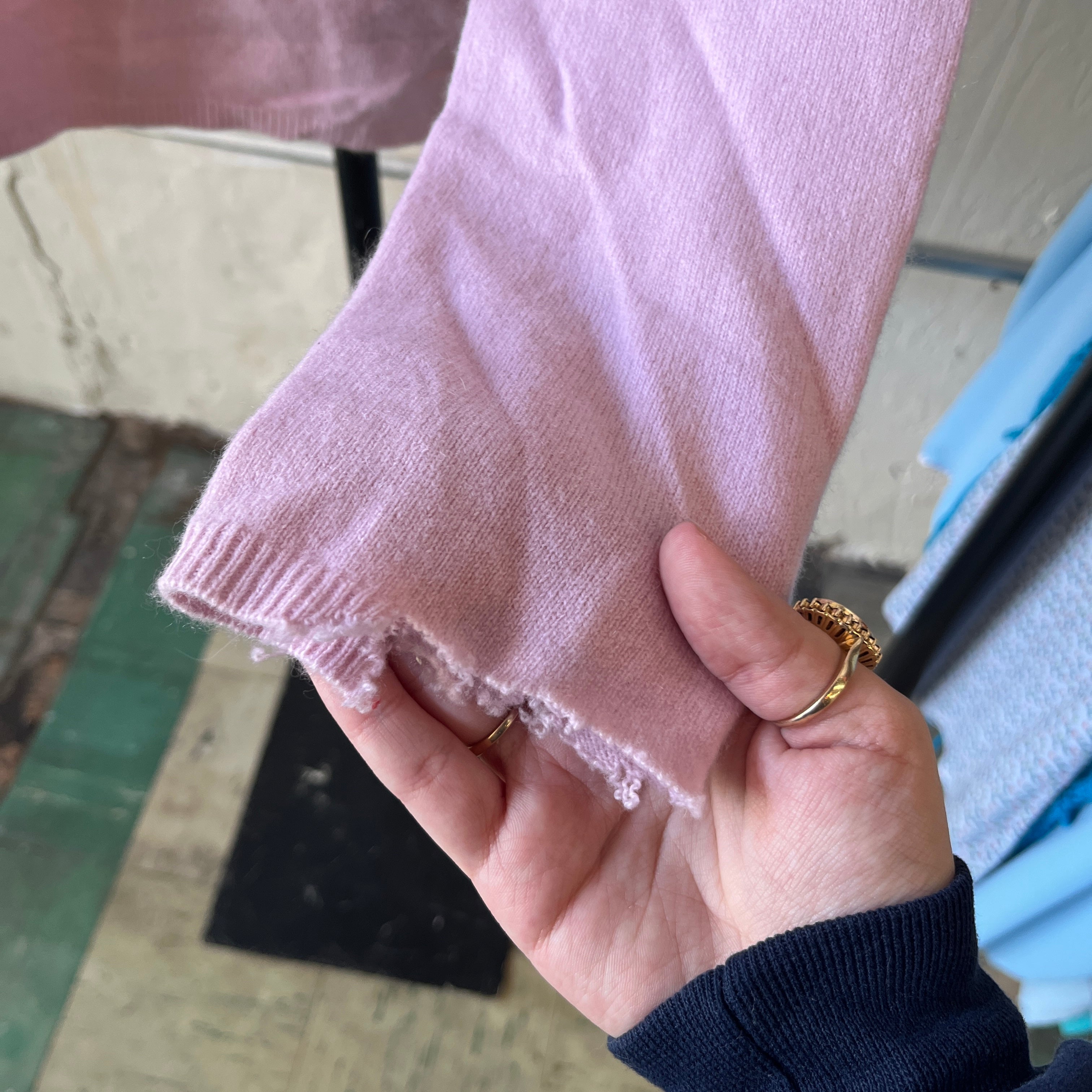 Pink Cashmere Sweater (XL)