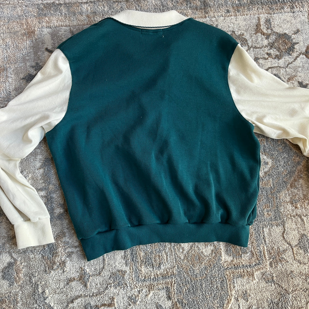 Green Patchwork Sweater (L)