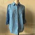 Blue Gingham Shirt (L)