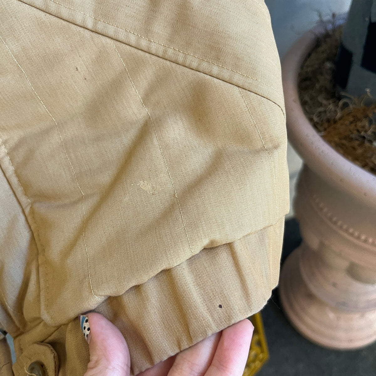Tan Fur Lined Vest (L)
