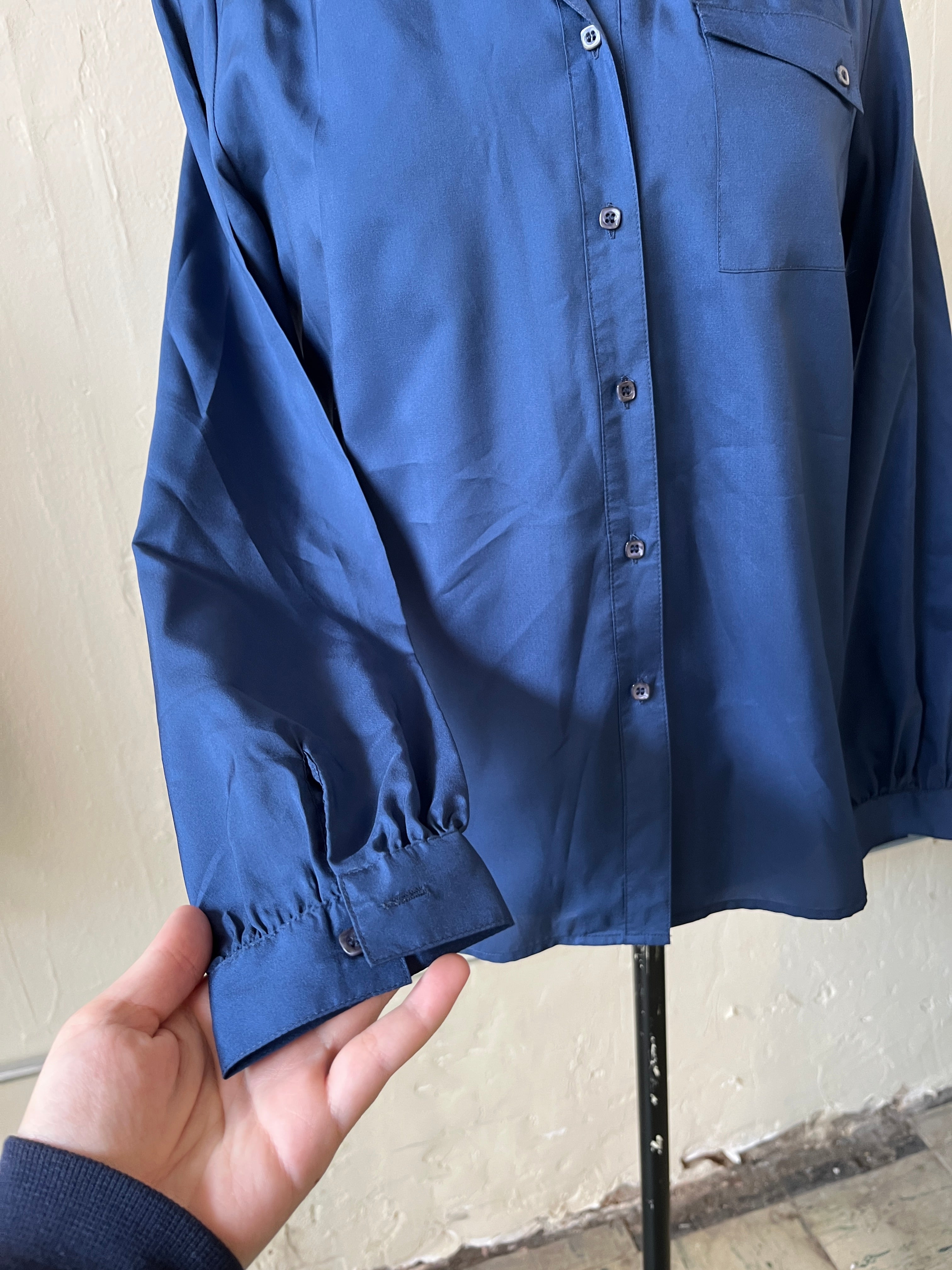 Blue Button Up (10)