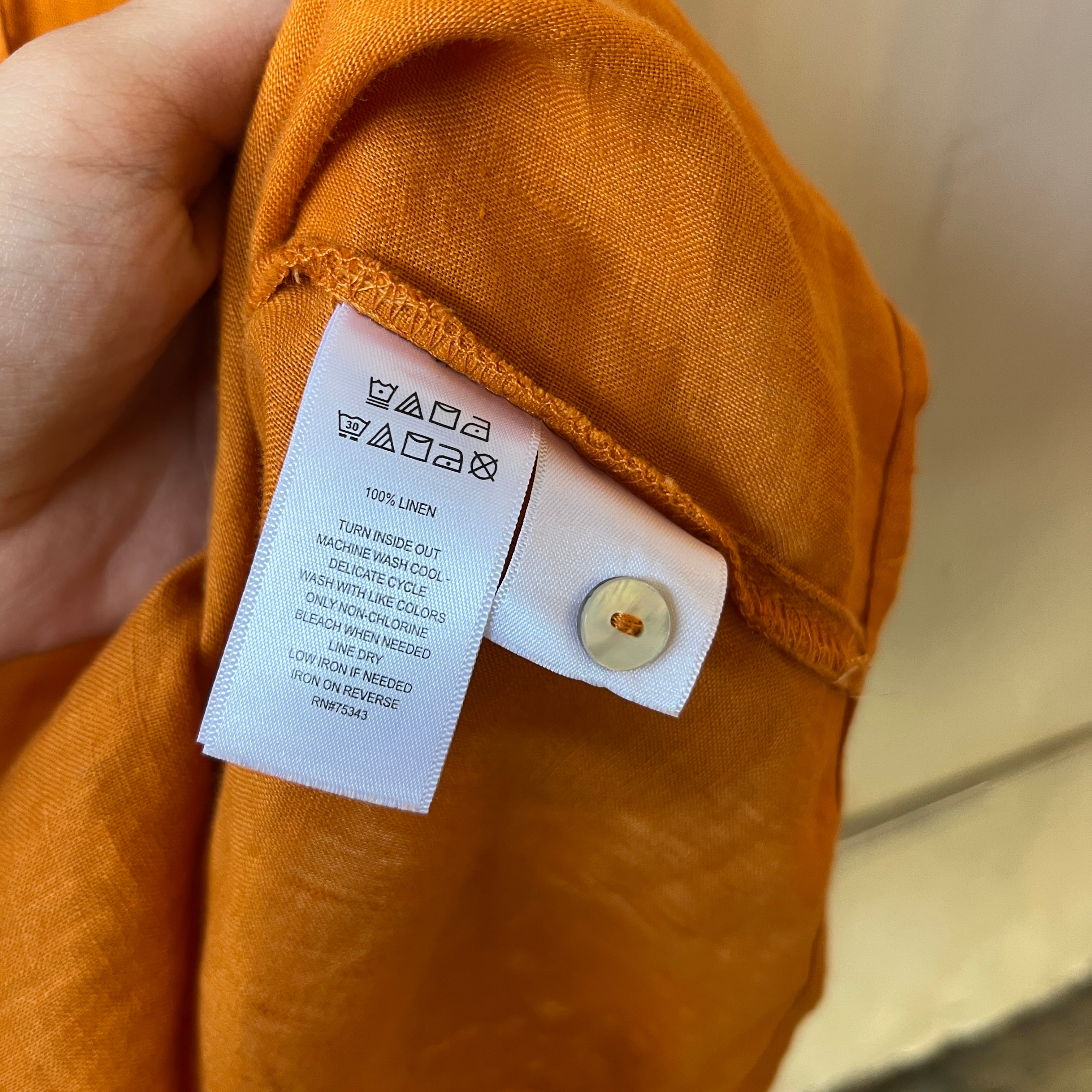 Linen Button Up (M)