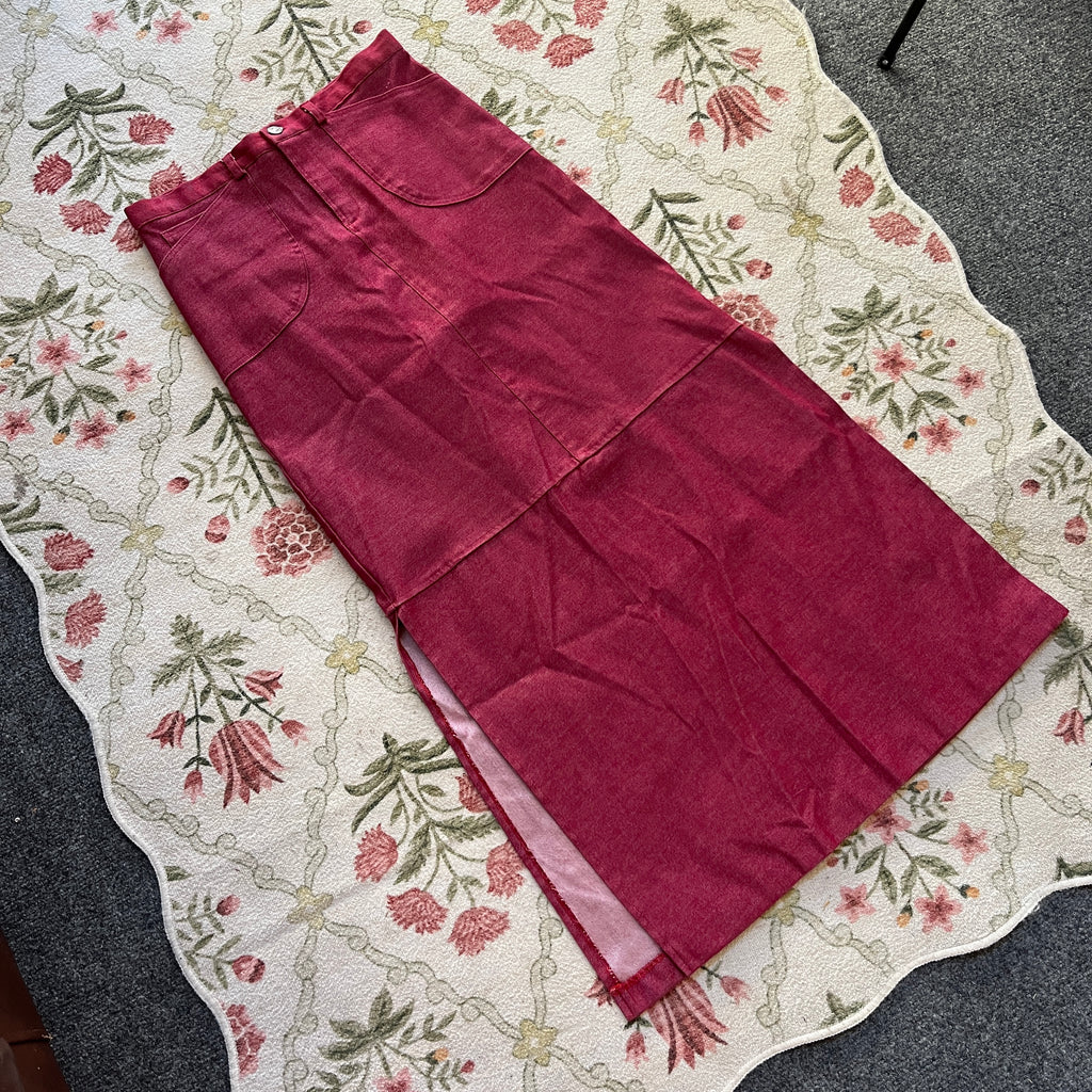 Metallic Red Skirt (S)