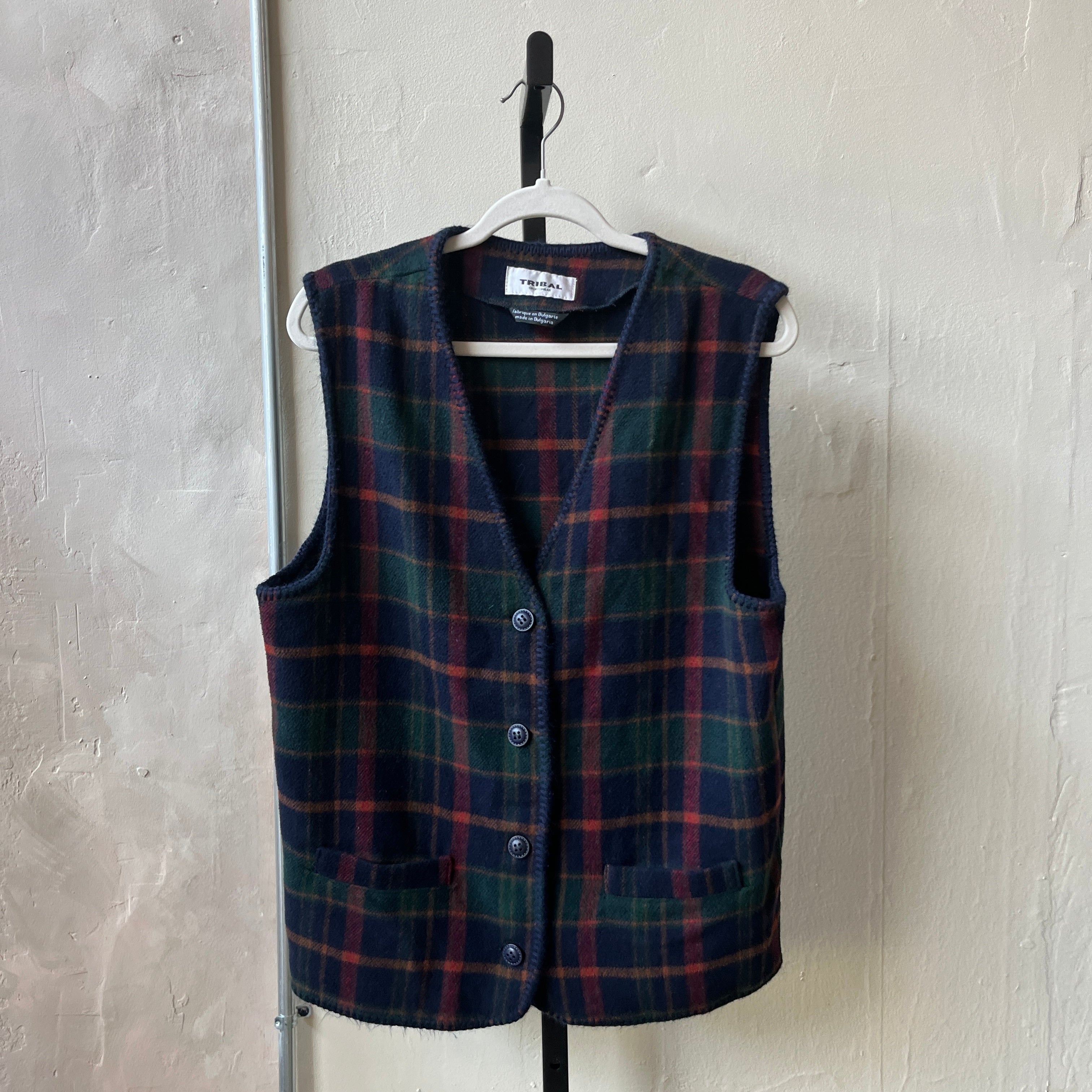 Plaid Vest (M)