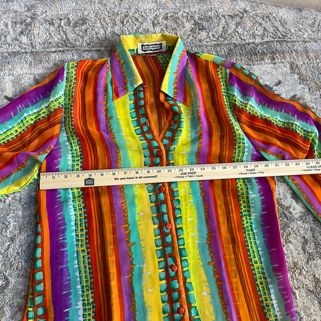 Colorful Button Up (L)