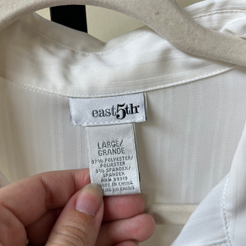 White Button Up (L)