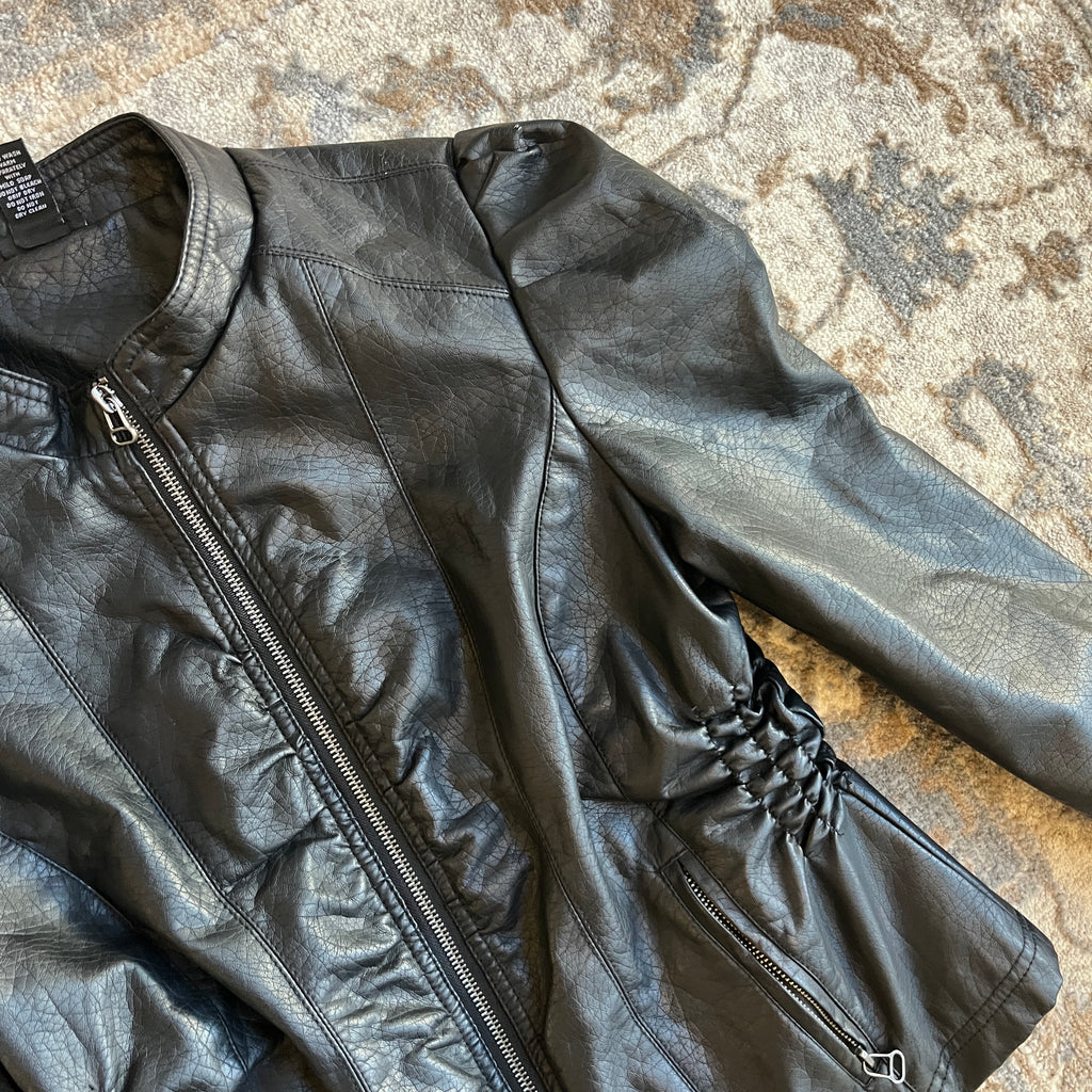 Faux Leather Jacket (M)