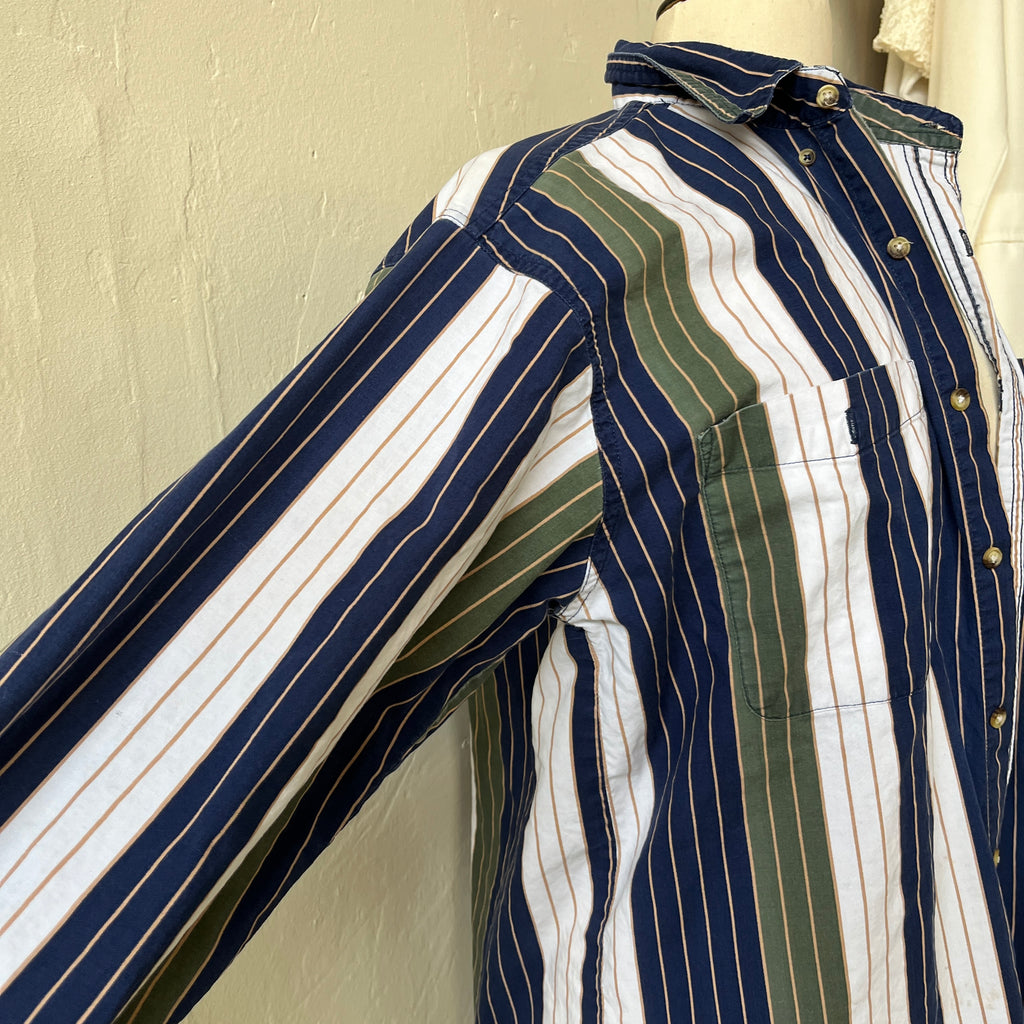 Striped Button Up (L)