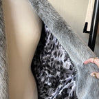 Faux Fur Coat (L)