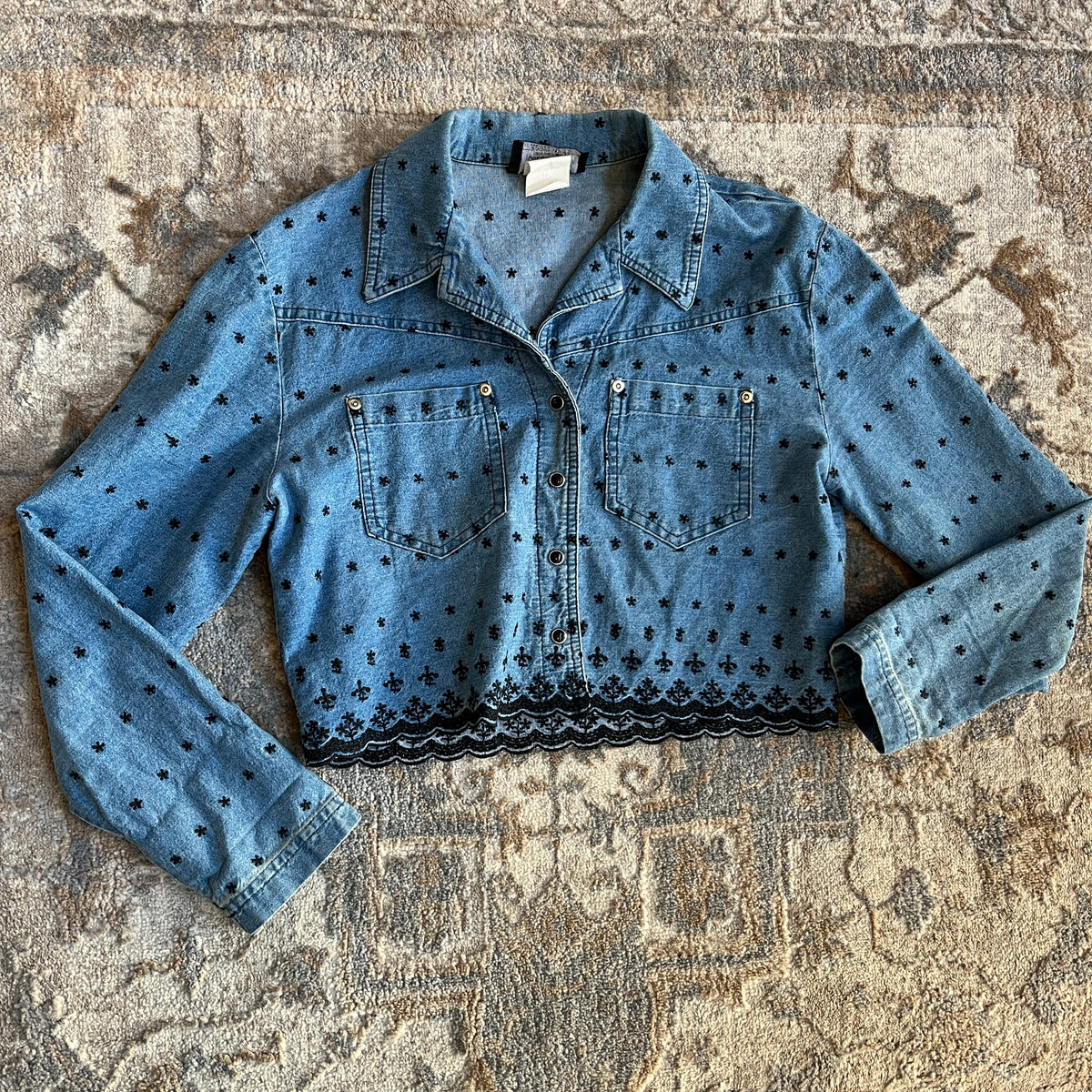 Denim Crop Top (S)