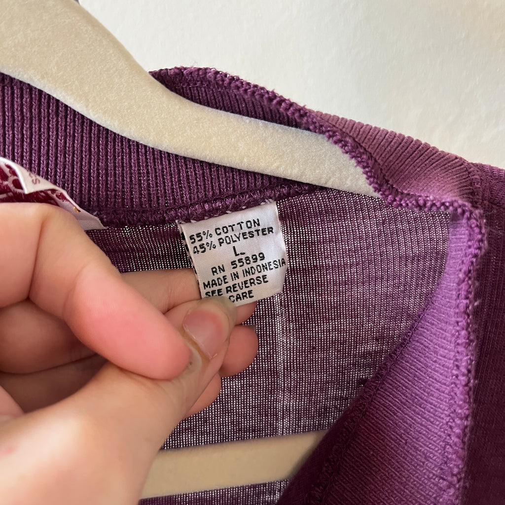 Purple Henley (L)