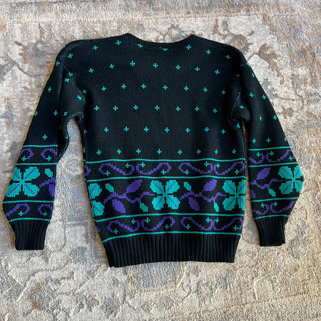80s Black Sweater (M)